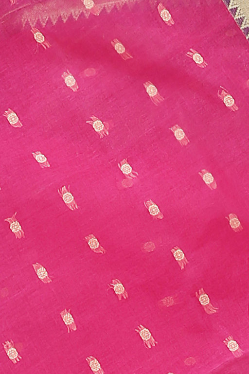 Pink Pure Cotton Griva Tant Saree (919)